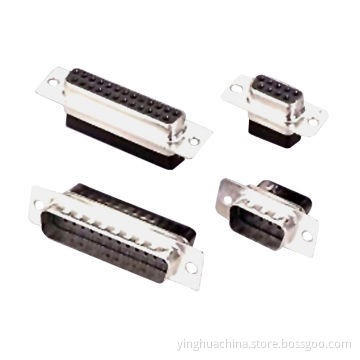 D-sub Crimp Housing 9/15/25/37-pin Connectors, Male/Female Type Through Hole, Hex Screw 0542
